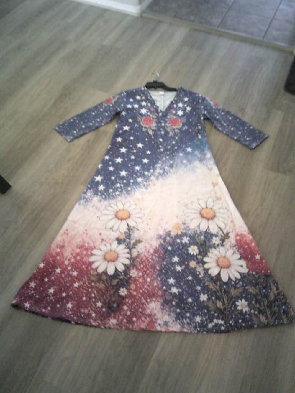 WOMEN'S SIZE SMALL LONG WIZARDRY STYLE DRESS LOUNGE COSTUME 3/4 SLEEVES NWOT 👩